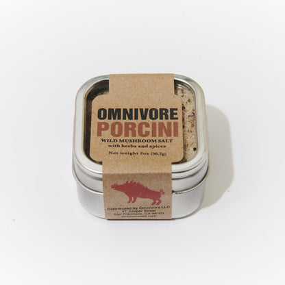 Omnivore Porcini Salt 2 oz. Tin - 6 Tins x 2 oz case