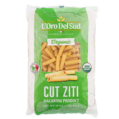 L'Oro Del Sud, Organic Cut Ziti Pasta 20 Pack x 1 lb