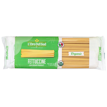 L'Oro Del Sud, Organic Fettuccine Pasta 20 Pack x 1 lb