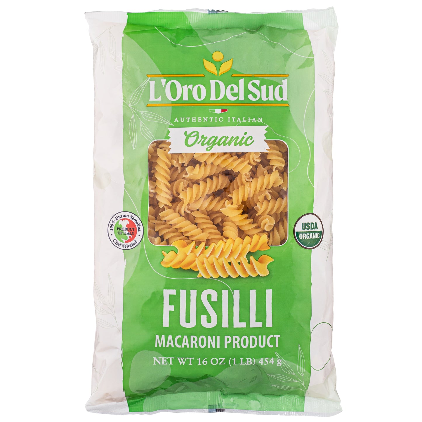 L'Oro Del Sud, Organic Fusilli Pasta, 20 Pack x 1 lb