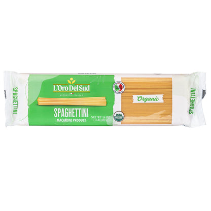 L'Oro Del Sud, Organic Spaghettini Pasta 20 Pack x 1 lb