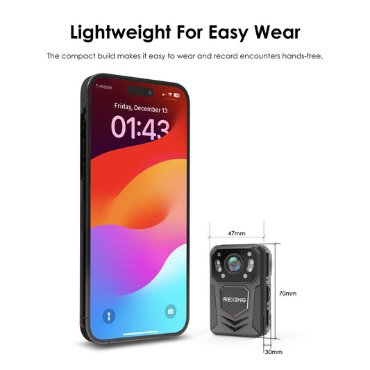 Rexing P3 Mini FHD Body Camera 1080p