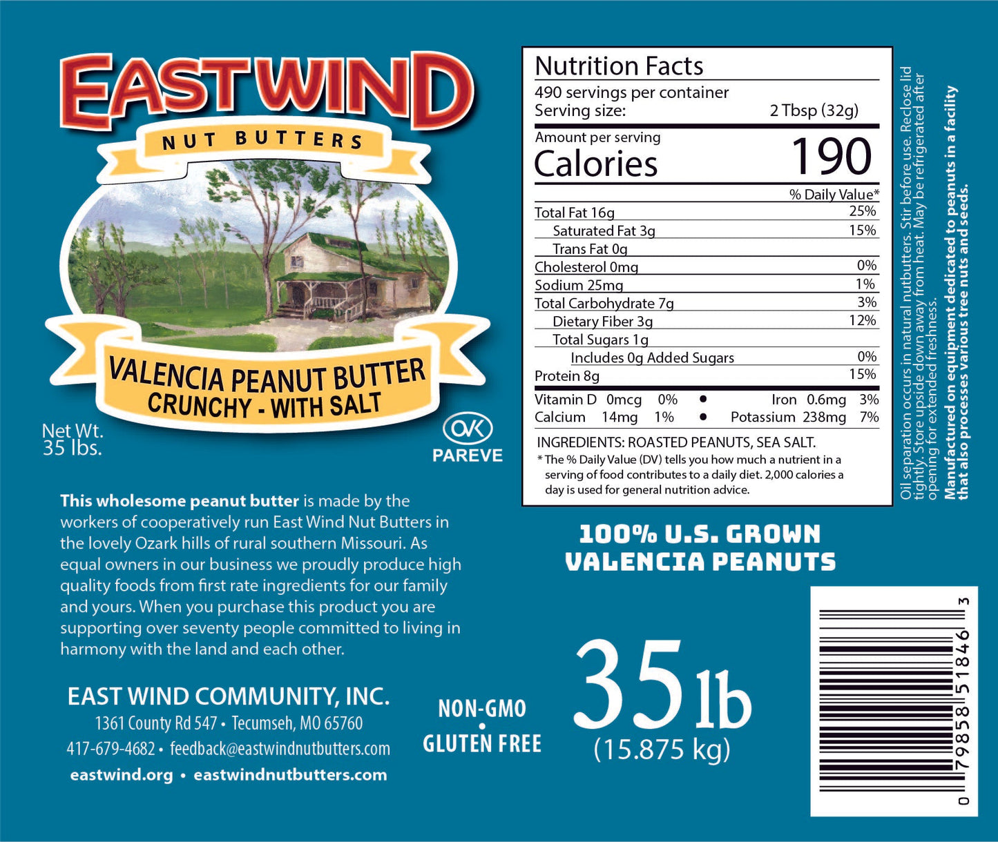Valencia Peanut Butter- 2 Ingredients or less