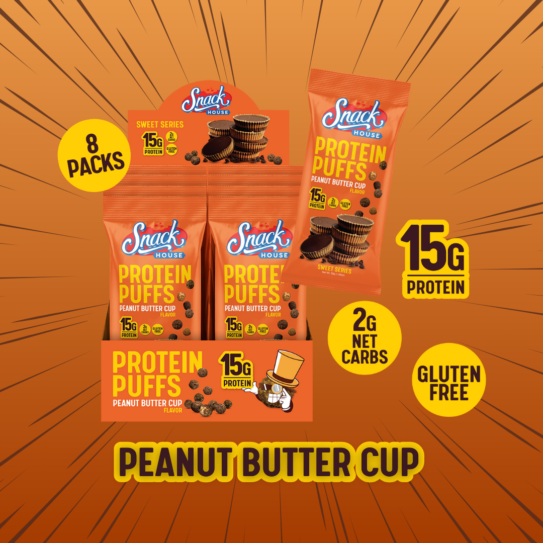 PB Cup Protein Puffs - Single Serving - 8-Pack Box