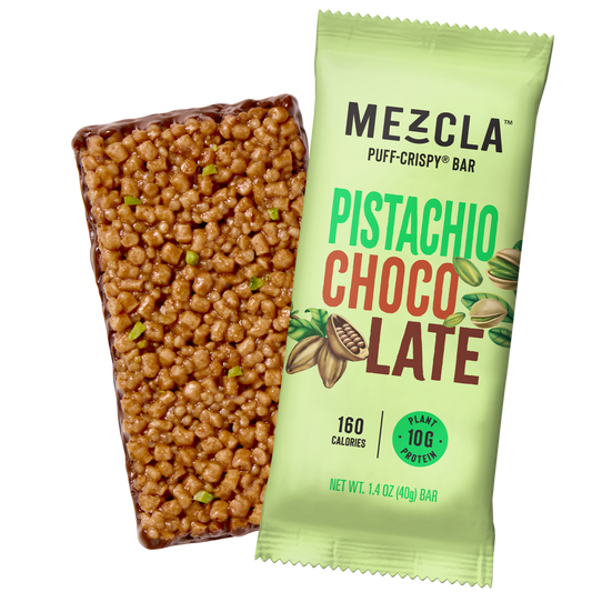Mezcla Pistachio Chocolate Bars - 12 bars x 1.4 oz case