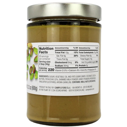 Campo D'Oro, Pistachio Butter Cream, 21.2oz