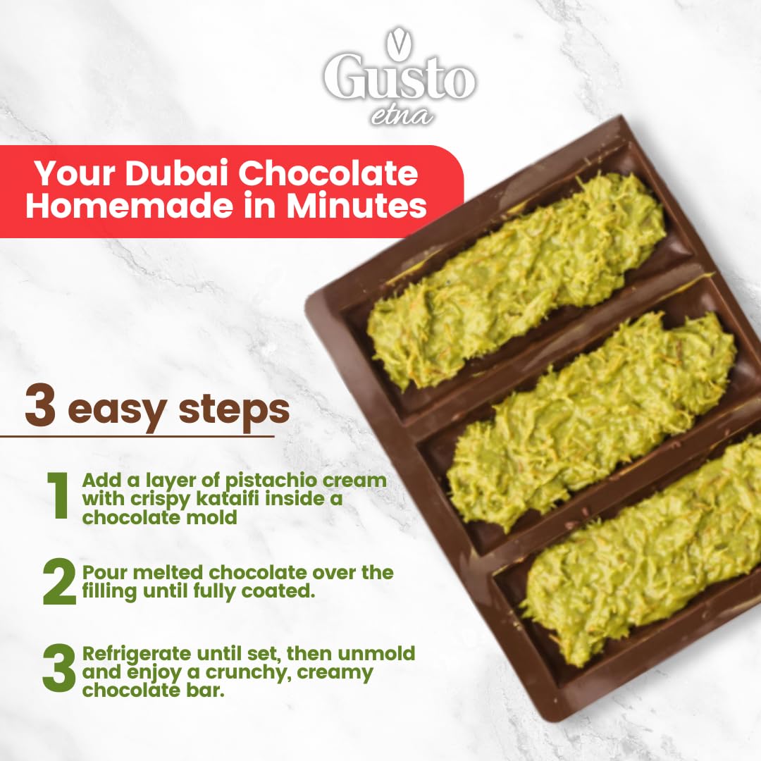 Gusto Etna Dubai Chocolate Pistachio Filling – 30% Pistachio, 2.2 lb