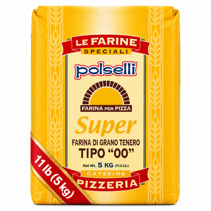 Polselli, Super Tipo 00 Pizza Flour, 11 lb (5 kg)