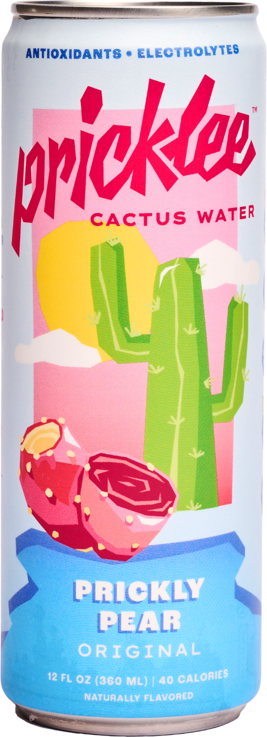 Pricklee Prickly Pear Cactus Water Can - 12 Cans x 12 oz case