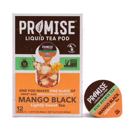 Promise Real Brewed Tea - Lightly Sweet - Mango Black