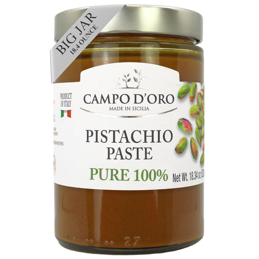 Campo D'Oro, Pure Pistachio Paste, 100% Pistachio, 18.34 oz
