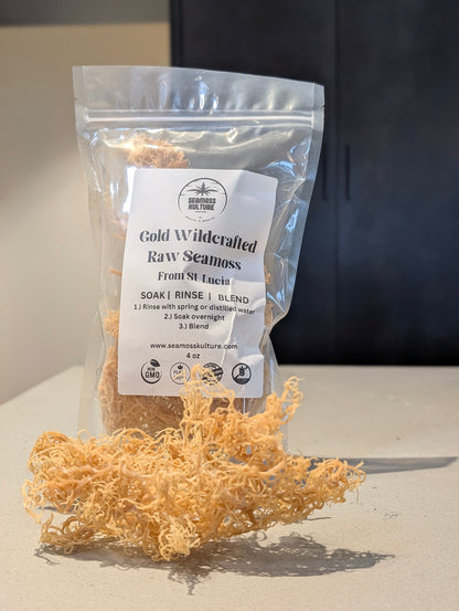 St. Lucia Wildcrafted Gold Raw Sea Moss