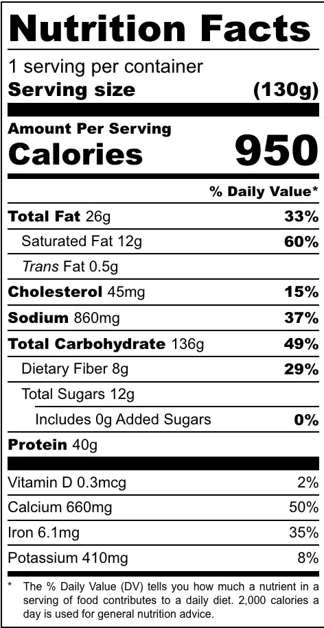 FOUNDATION Outdoors Chicken Pasta Primavera Meal