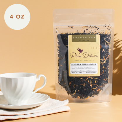 Plum Deluxe Tea Peaches 'n' Cream Oolong Tea (Peach-Vanilla)