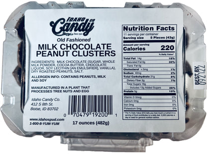 Chocolate Peanut Clusters - Tub - 17oz
