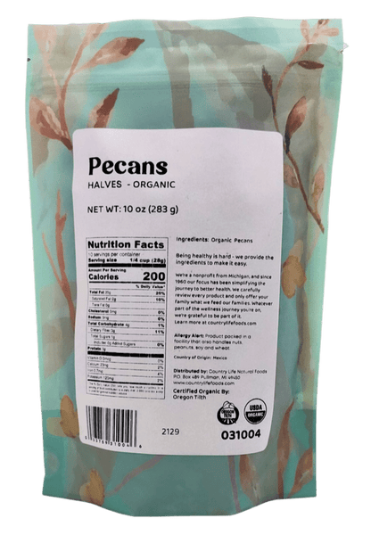 Pecan Halves, Junior Mammoth, Organic