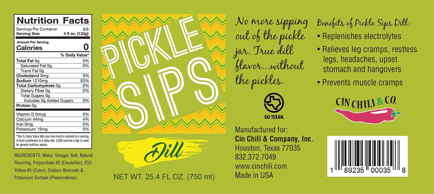 PICKLE SIPS® - DILL 25.4 fl oz (750 ml)