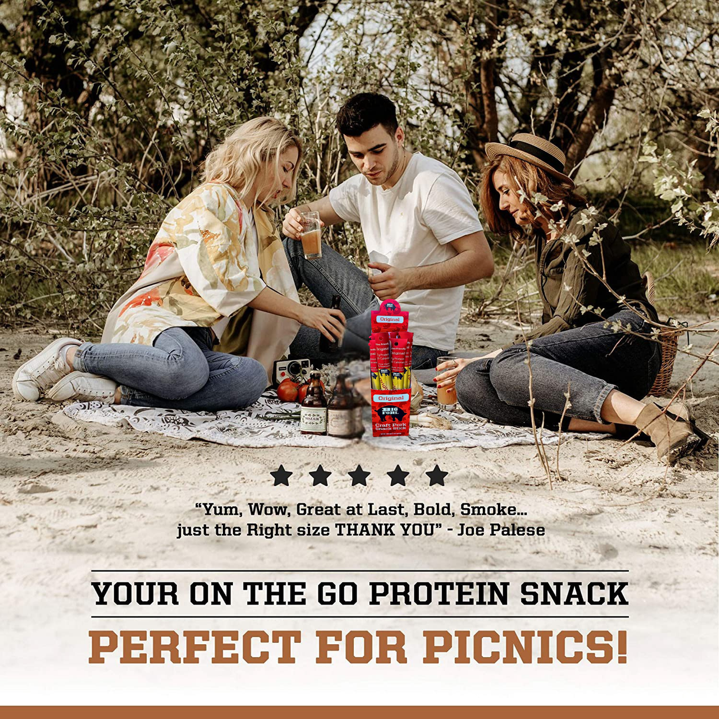 Craft Pork Snack Stick Collection (60 Sticks Total)