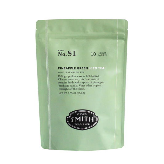 SMITH TEAMAKER - PINEAPPLE GREEN ICED TEA NO. 81 (10 1QT SACHETS)