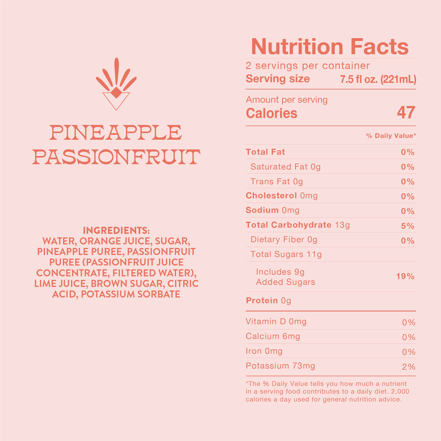 Root Elixirs Sparkling Pineapple Passionfruit Premium Cocktail Mixer- 8 Cans 7.5 oz