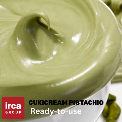 Irca,  Cukicream 18% Pistachio Cream Filling, DUBAI CHEWY COOKIE CREAM, 11 lb (5 kg)