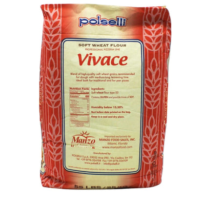 Polselli, Vivace Type 00 Pizza Flour, 55 lb  (25 kg)