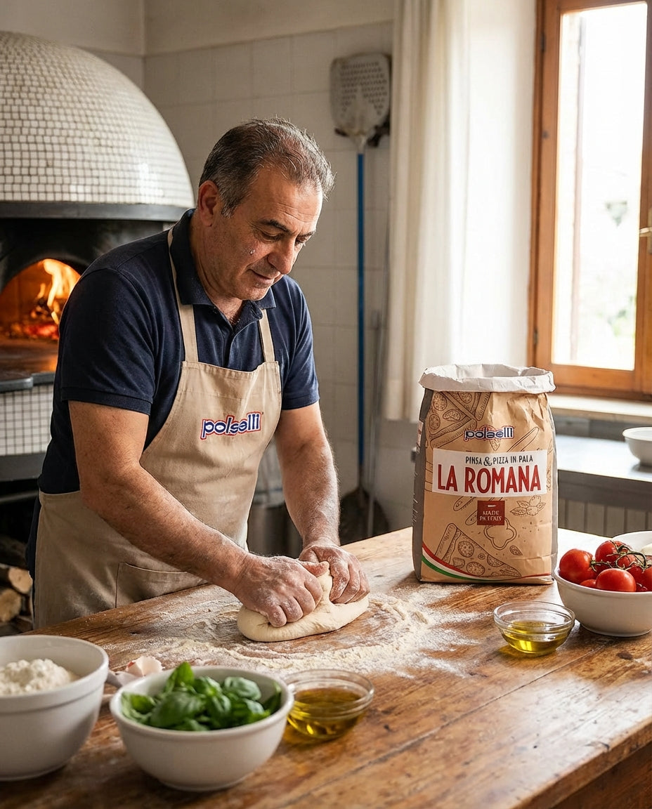 Polselli, La Romana Pinsa & Pizza in Pala Flour, Tipo 0 Flour, 11 lb (5 kg)