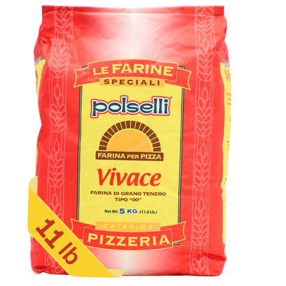 Polselli, Vivace Tipo 00 Pizza Flour, 11lb (5 kg)
