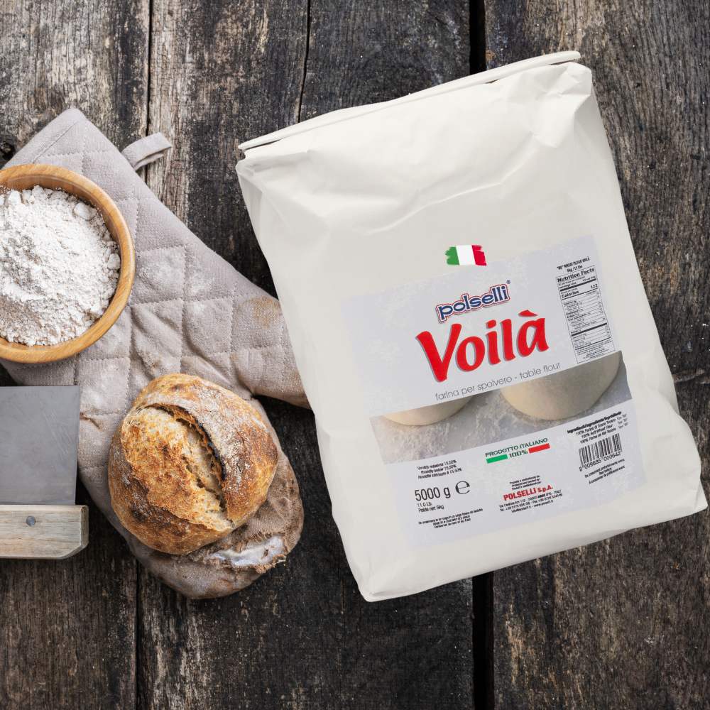 Polselli Voila’ Spolvero "00" Flour – Working Table Flour, 5 kg (11 lb)