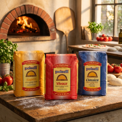 Polselli Classica Tipo 00 Pizza Flour, Authentic Neapolitan Pizza Flour, 5 kg (11 lb)