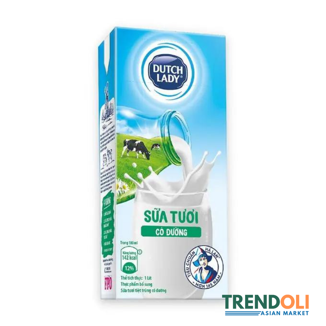 Dutch Lady Sweetened UHT Milk 180ml each - pack of 4