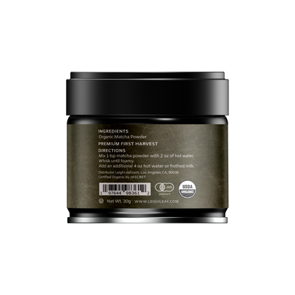 Premium Organic Ceremonial Grade Matcha - 30g Tin