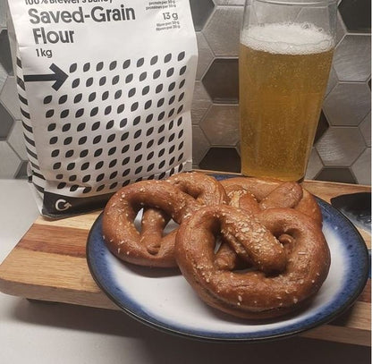 GroundUp Eco Venture 100% Brewer's Barley Saved-Grain Flour, Upcycled Bag - 1 Bag (1 kg)