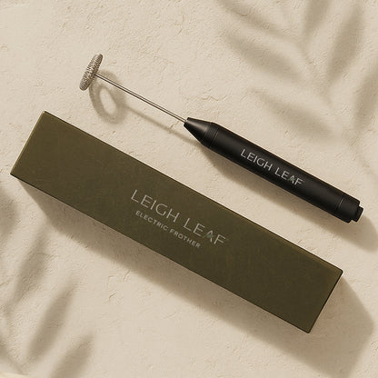 Leigh Leaf Electric Matcha Whisk - High-Quality Stainless Steel Frother for Matcha, Coffee & More