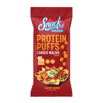 Loaded Nacho Protein Puffs Single Serving - 8-Pack Box