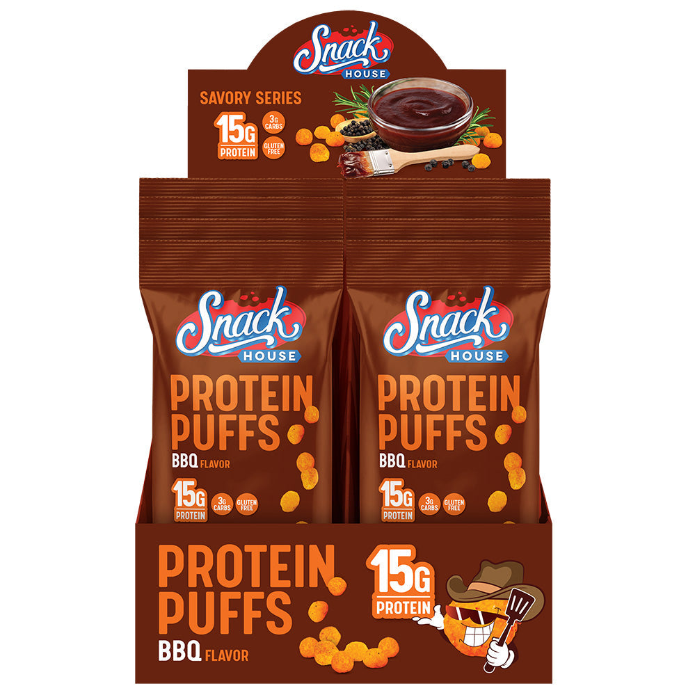 Carolina BBQ Protein Puffs Single Serving - 8-Pack Box