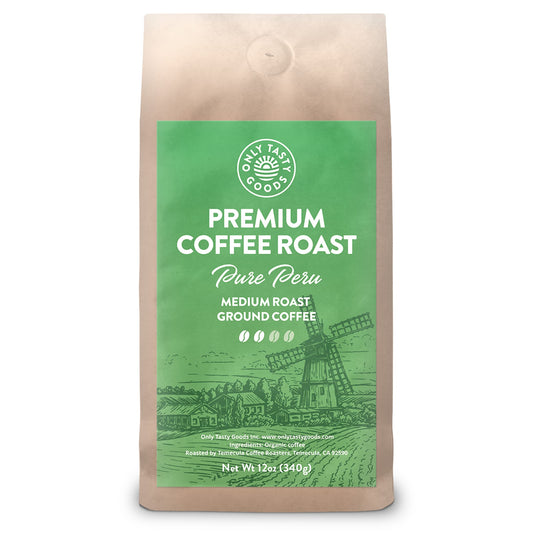 Pure Peru Medium Roast Ground Coffee, Non-GMO