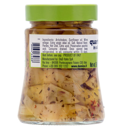 Fratelli D'Amico Quartered Artichokes In Oil "Roman Style", 9.9oz (280 g)