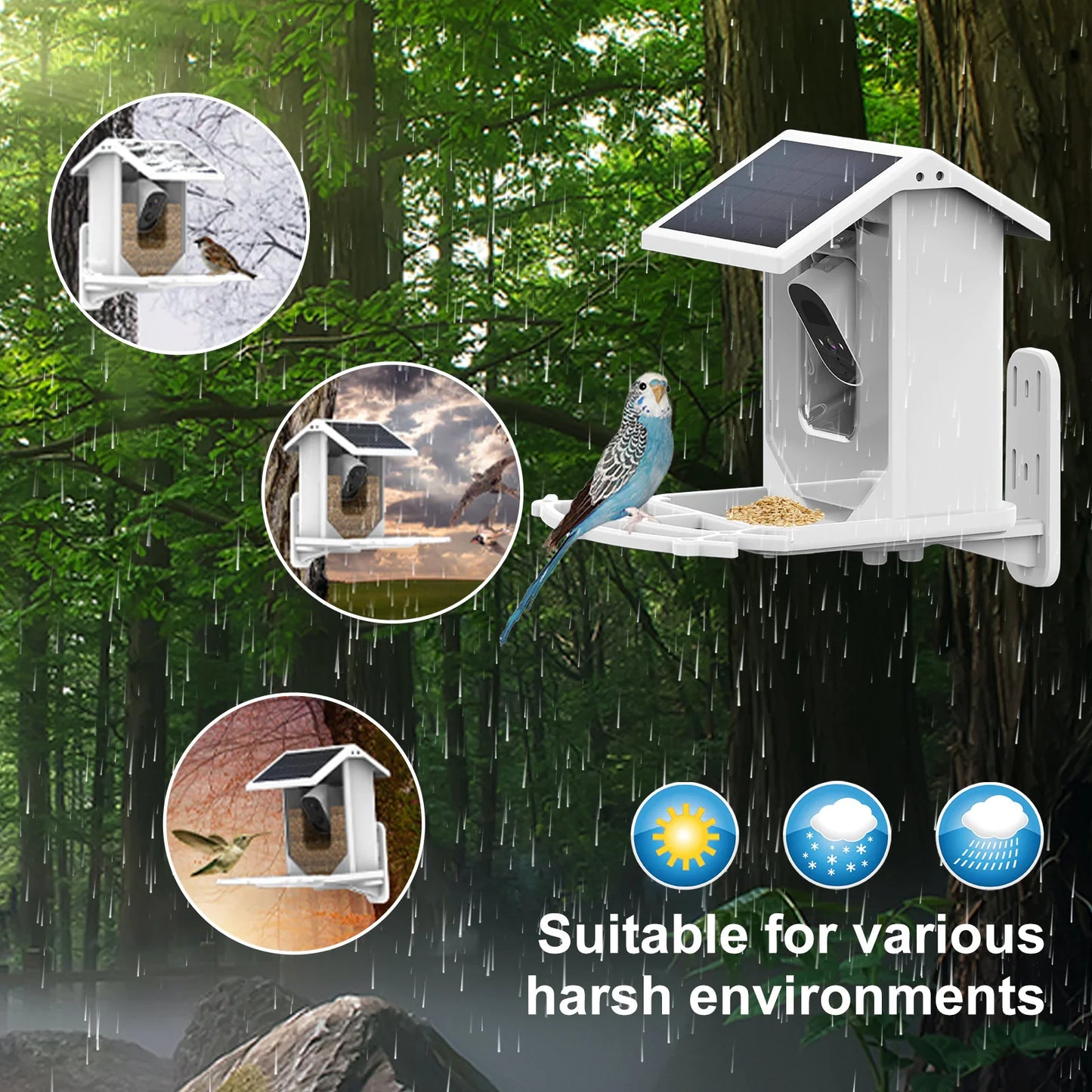 Style Loft Collection CyberStyle ChirpAlert Solar Smart AI Feeder Cam