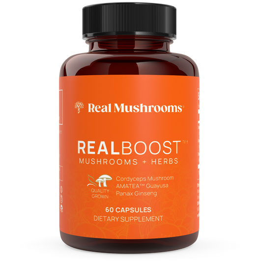RealBoost - Cordyceps, Guayusa and Ginseng by Real Mushrooms