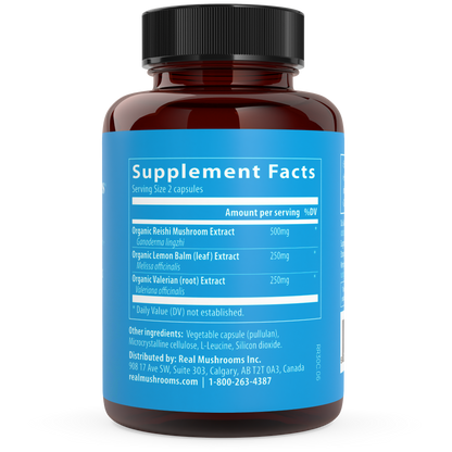 RealRest - Reishi, Valerian and Lemon Balm by Real Mushrooms