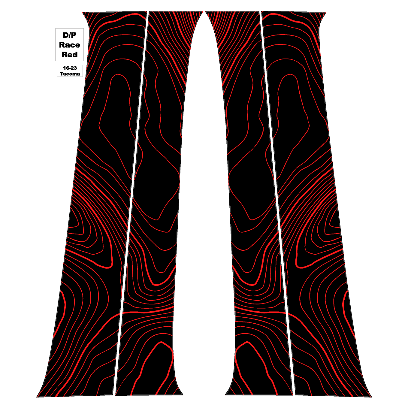 Topo B Pillar Overlays - 2016-2023 Tacoma Double Cab