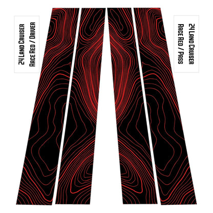 Topographic B Pillar Overlays - 2024+ Land Cruiser / GX 550