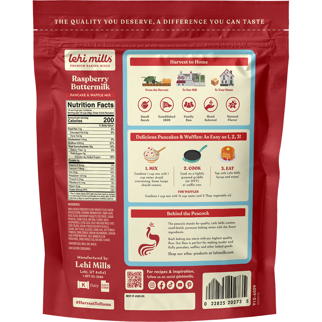 Raspberry Buttermilk Pancake & Waffle Mix
