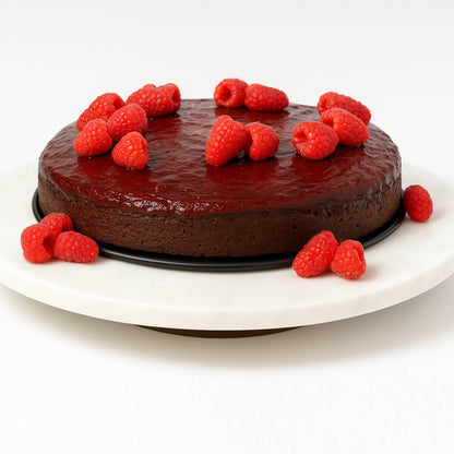 Andy Anand Exquisite 9"  Gluten Free Raspberry Chocolate Cake 9" with Real Chocolate Truffles: Daily Freshly Baked in Bakery and Delivered - 2.8 lbs