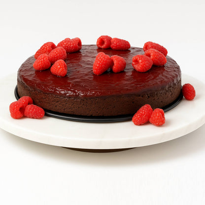 Andy Anand Sugar-Free Raspberry Chocolate Cake, 9-Inch, 2.8 lb – Real Chocolate Truffles, Monk Fruit Sweetened, Diabetic-Friendly Gift Box