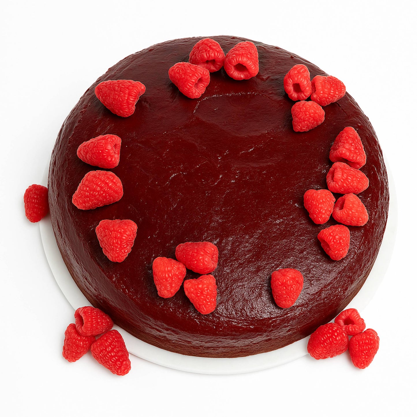 Andy Anand Exquisite 9"  Gluten Free Raspberry Chocolate Cake 9" with Real Chocolate Truffles: Daily Freshly Baked in Bakery and Delivered - 2.8 lbs