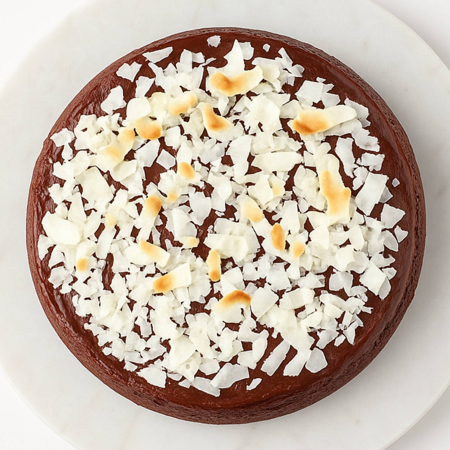 Andy Anand Exquisite 9" Gluten Free Raspberry Chocolate Truffle Coconut Cake 9" with Real Chocolate Truffles: Always Made in Small Batches with Fresh Ingredients - 2.8 lbs