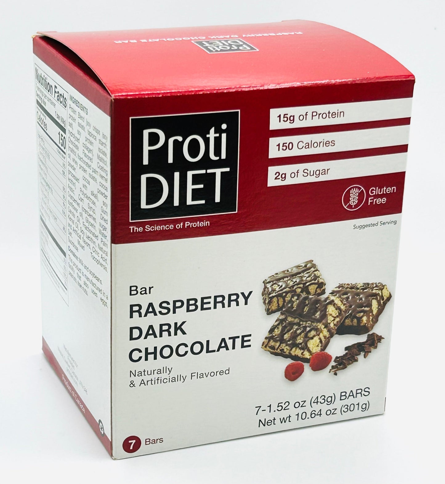 Raspberry Dark Chocolate Squares - ProtiDiet