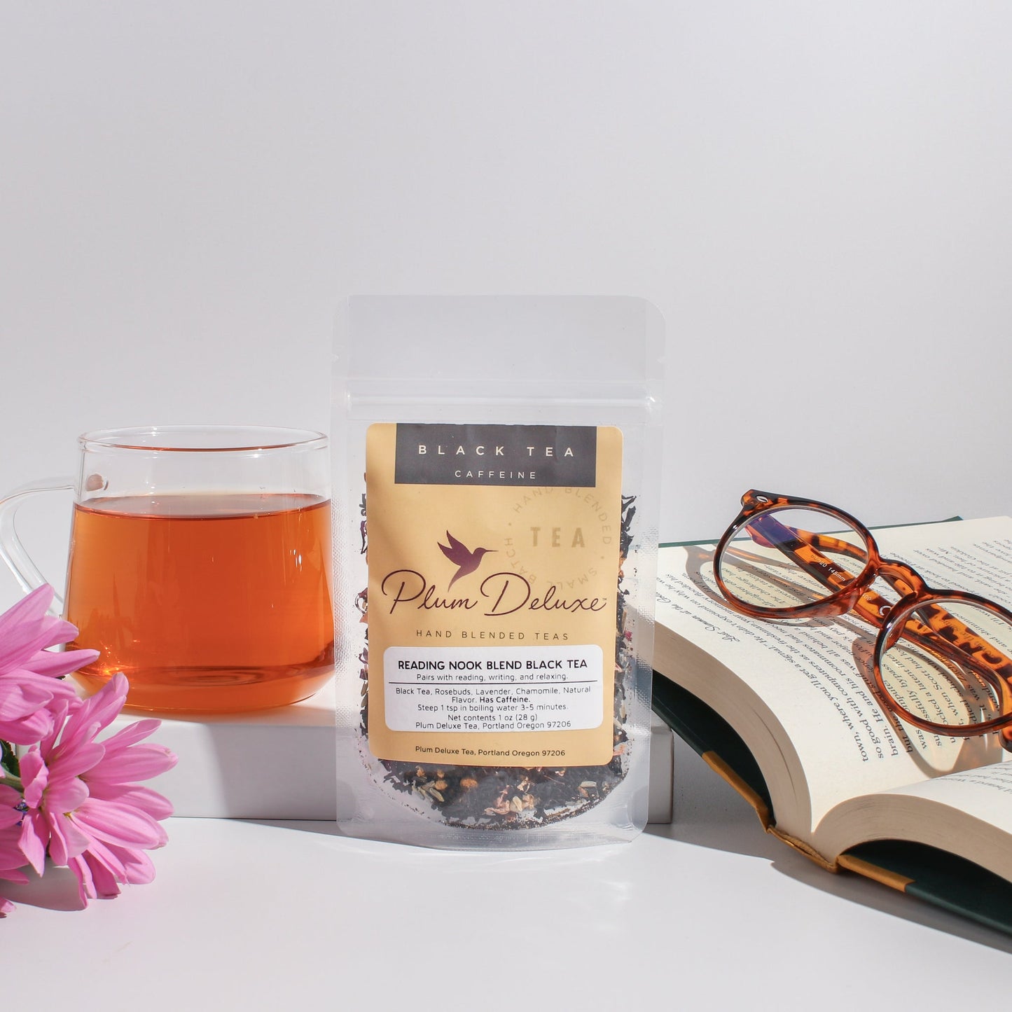 Plum Deluxe Tea Reading Nook Tea Blend (Rose - Lavender - Chamomile)